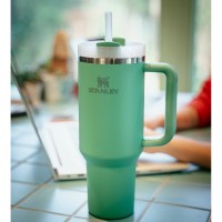 Stanley Quencher Pipetli Termos Bardak 1.18 Lt - Yeşil
